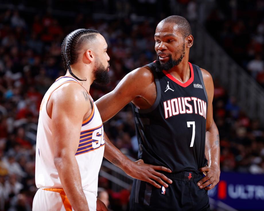 [图]杜兰特26+10三分准绝杀 火箭主场险胜太阳